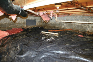 Crawl Space Repair Before in Dallas