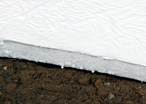 Insulation installed on a crawl space floor in Richardson