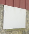 head-on view of one of our doors installed in Allen for crawl spaces