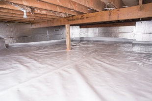 crawl space vapor barrier in Mesquite installed by our contractors