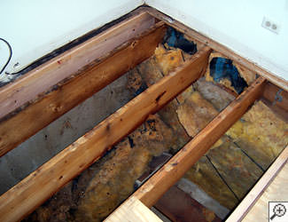 humidity damage to a home in Bedford