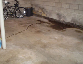 basement floor crack repair system in Texas