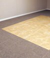 tiled and carpeted basement flooring installed in a Plano home