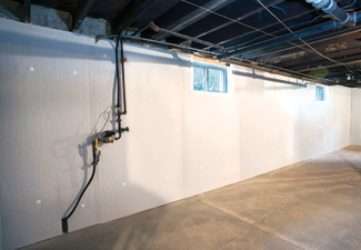 Basement walls after Foamax installation